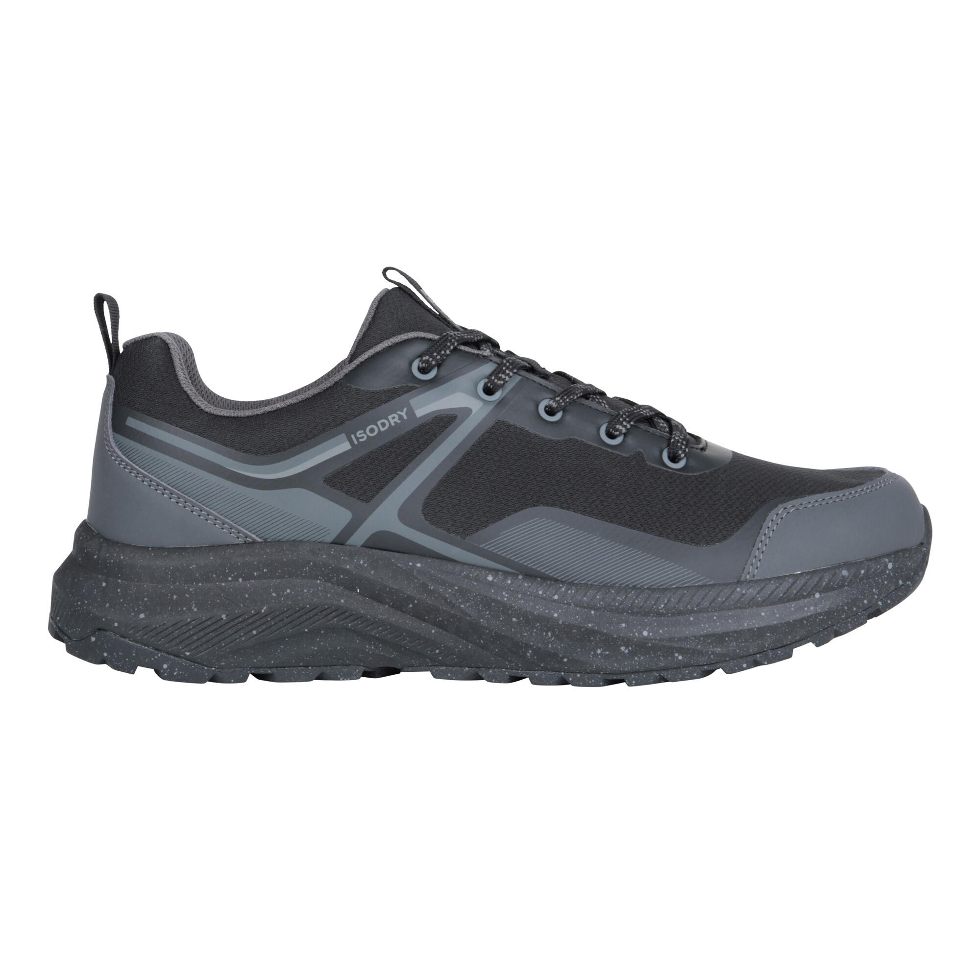 Mens Momentum Waterproof Walking Shoes (Black) 4/4