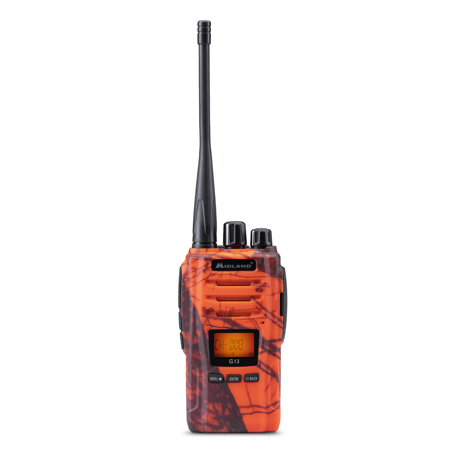Midland - Midland G13 Blaze – Talkie-walkie 99 Canaux Pmr 446, Ecran Lcd, Vox, Ipx4 - Talkie-walkie - Noir|orange - No Size - Decathlon
