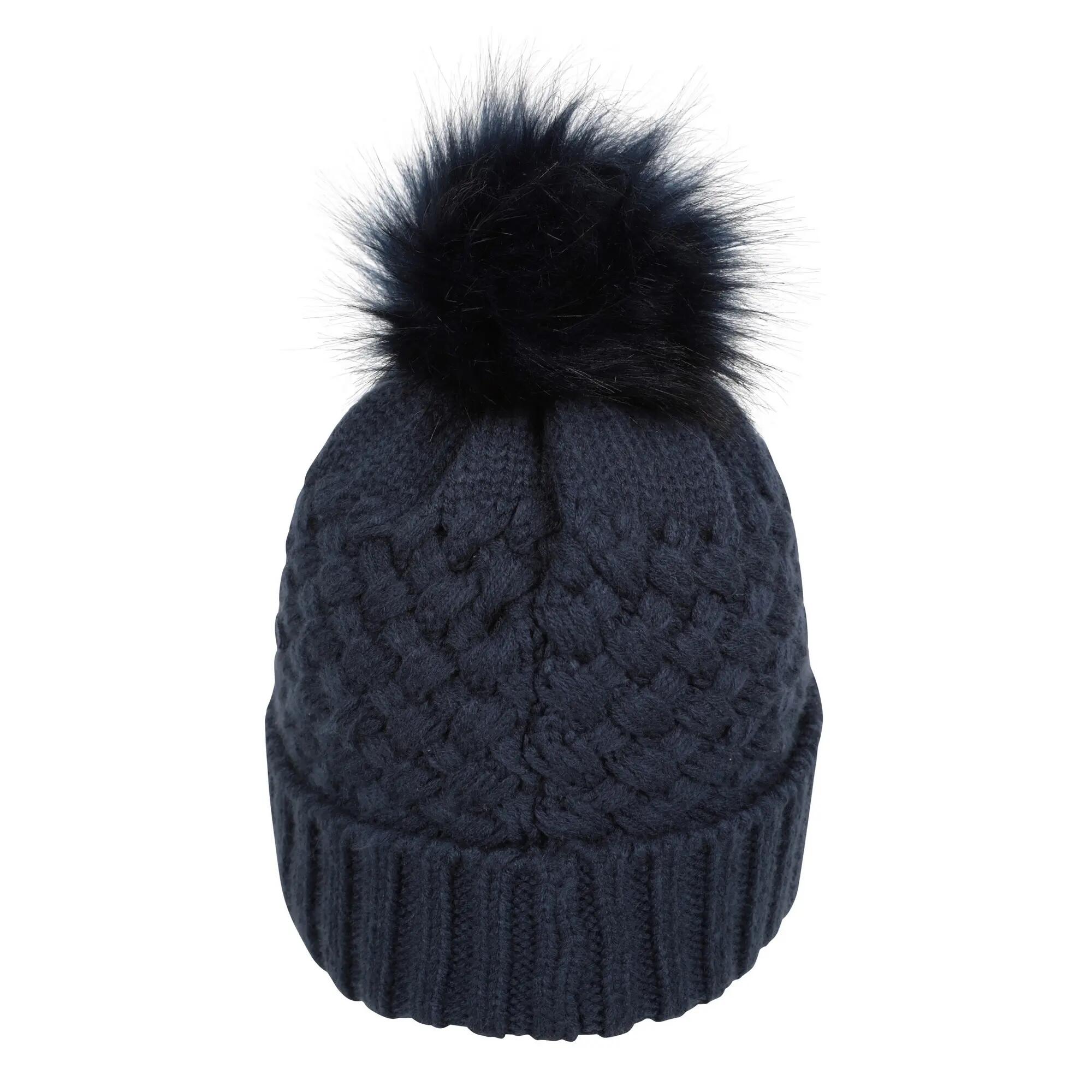 Cappello A Cuffia Pom Pom Foderato Di Borg Donna Mountain Warehouse Lisbon Blu 2/4
