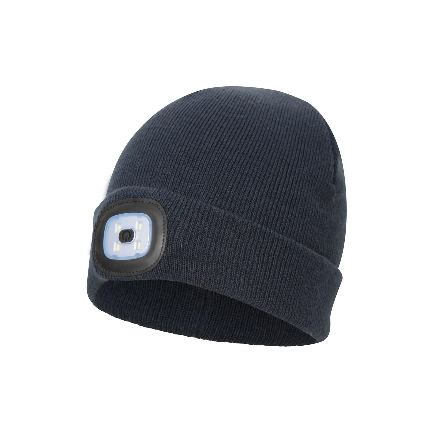 Cappello Berretto Con Luce Bambini Mountain Warehouse Highlands Blu Navy 3/4