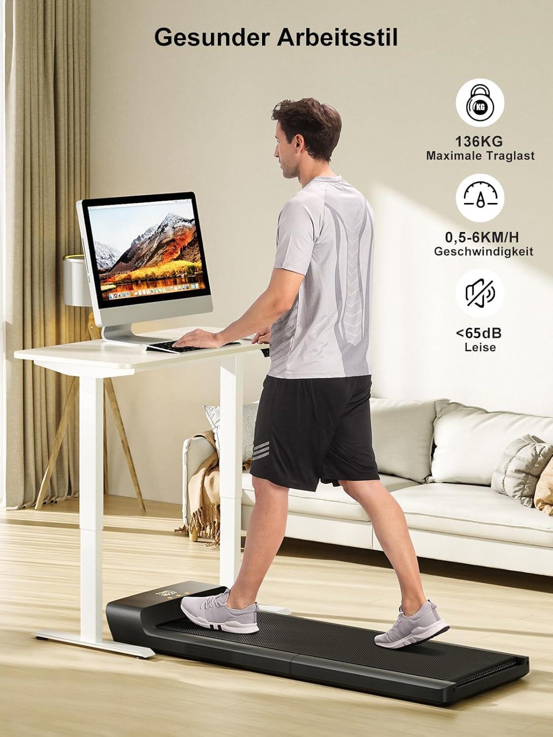 WalkingPad A1 Pro Klappbares Laufband (Maximalgewicht 136 kg) 2/7