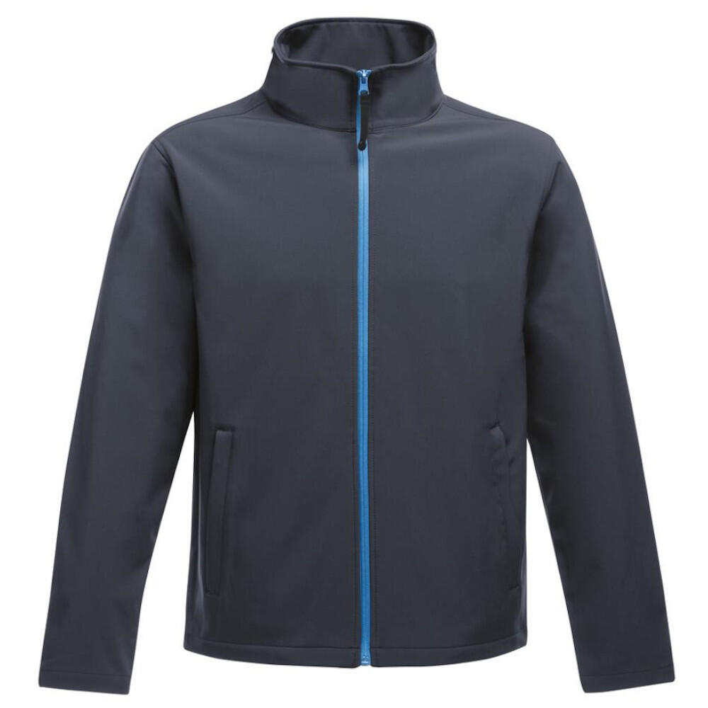 REGATTA Standout Mens Ablaze Printable Soft Shell Jacket (Navy/French Blue)