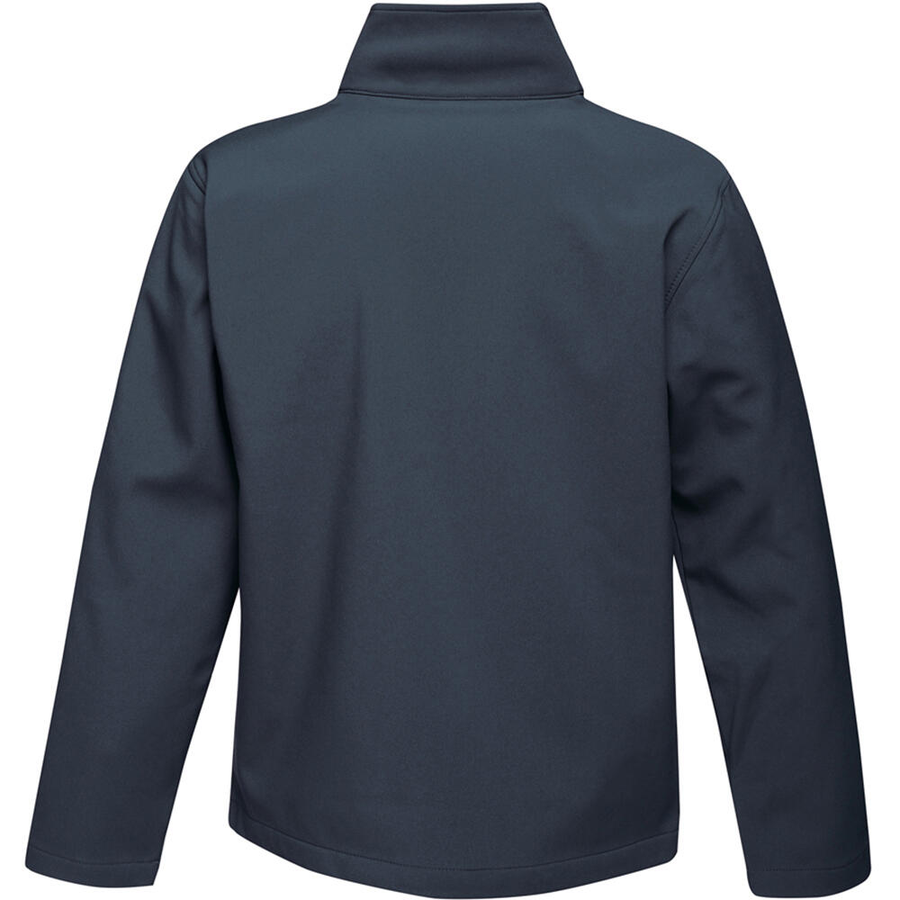 Standout Mens Ablaze Printable Soft Shell Jacket (Navy/French Blue) 2/4