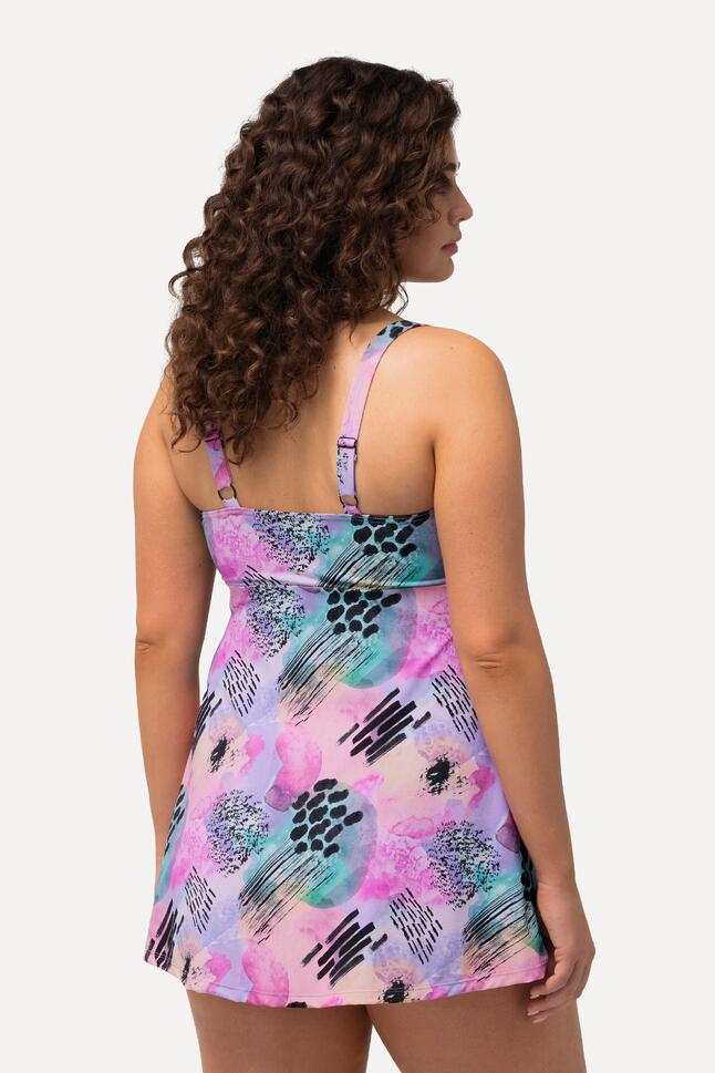 Damska Sukienka Kąpielowa wycięcie w kształcie łezki miękkie miseczki