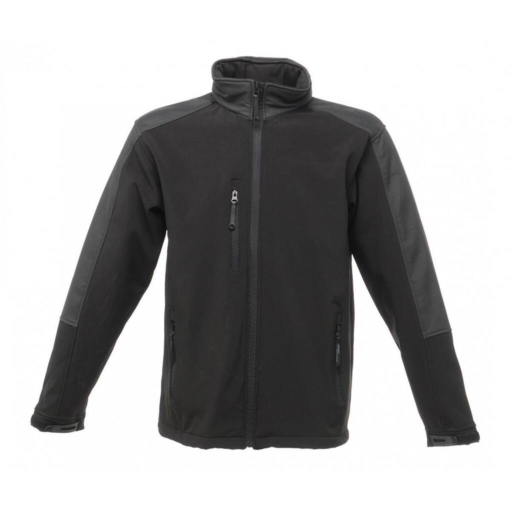 Mens Hydroforce 3layer Membrane Waterproof Breathable Softshell Jackets (Black)