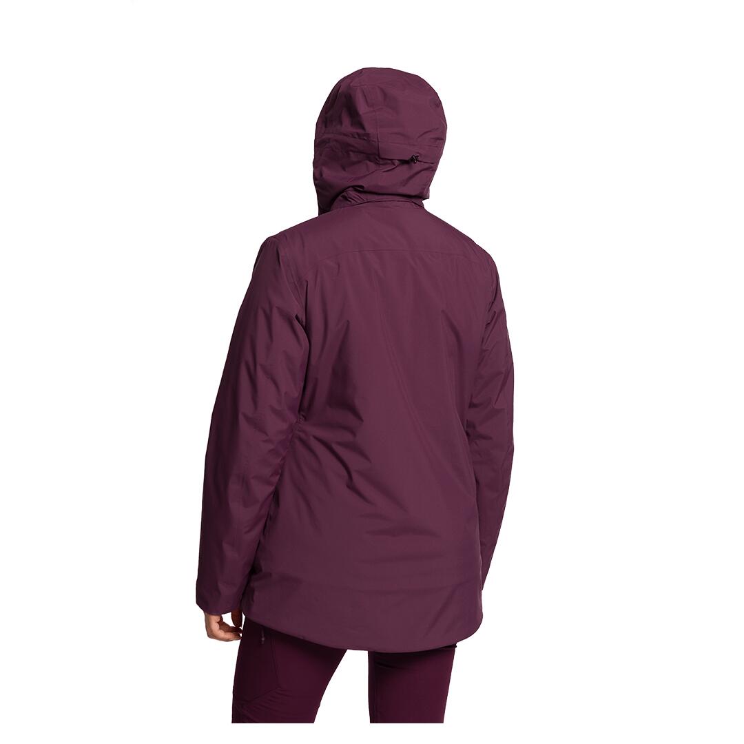 Chaqueta 3 en 1 para Mujer Trangoworld Lohra complet Morado/Negro Impermeable 2/7