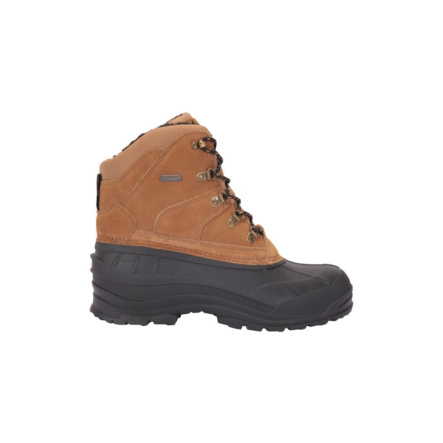 Mens Range Cow Suede Snow Boots (Dark Beige) 3/4