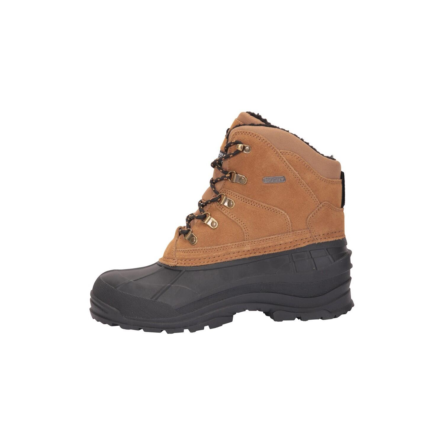 Mens Range Cow Suede Snow Boots (Dark Beige) 2/4