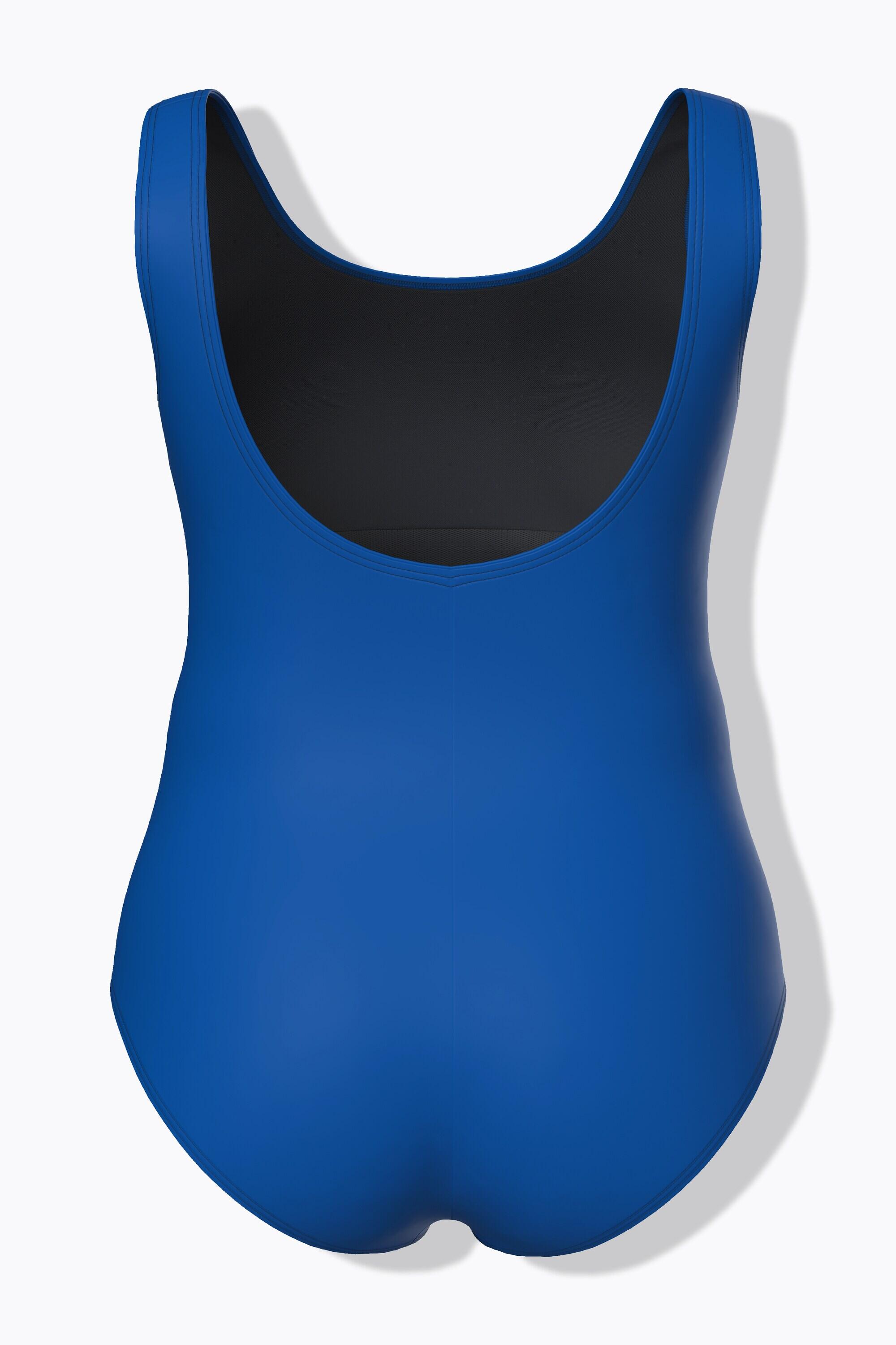 Femme Maillot de bain sans bonnets souples décolleté rond et passepoil 7/7