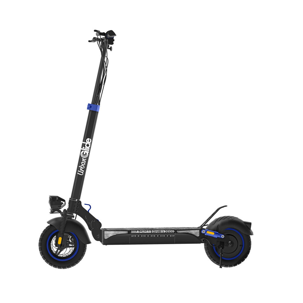URBANGLIDE Scooter Elétrica UrbanGlide eCross ONE Azul – 600 W – 48 V 10,4 Ah – Autonomia d
