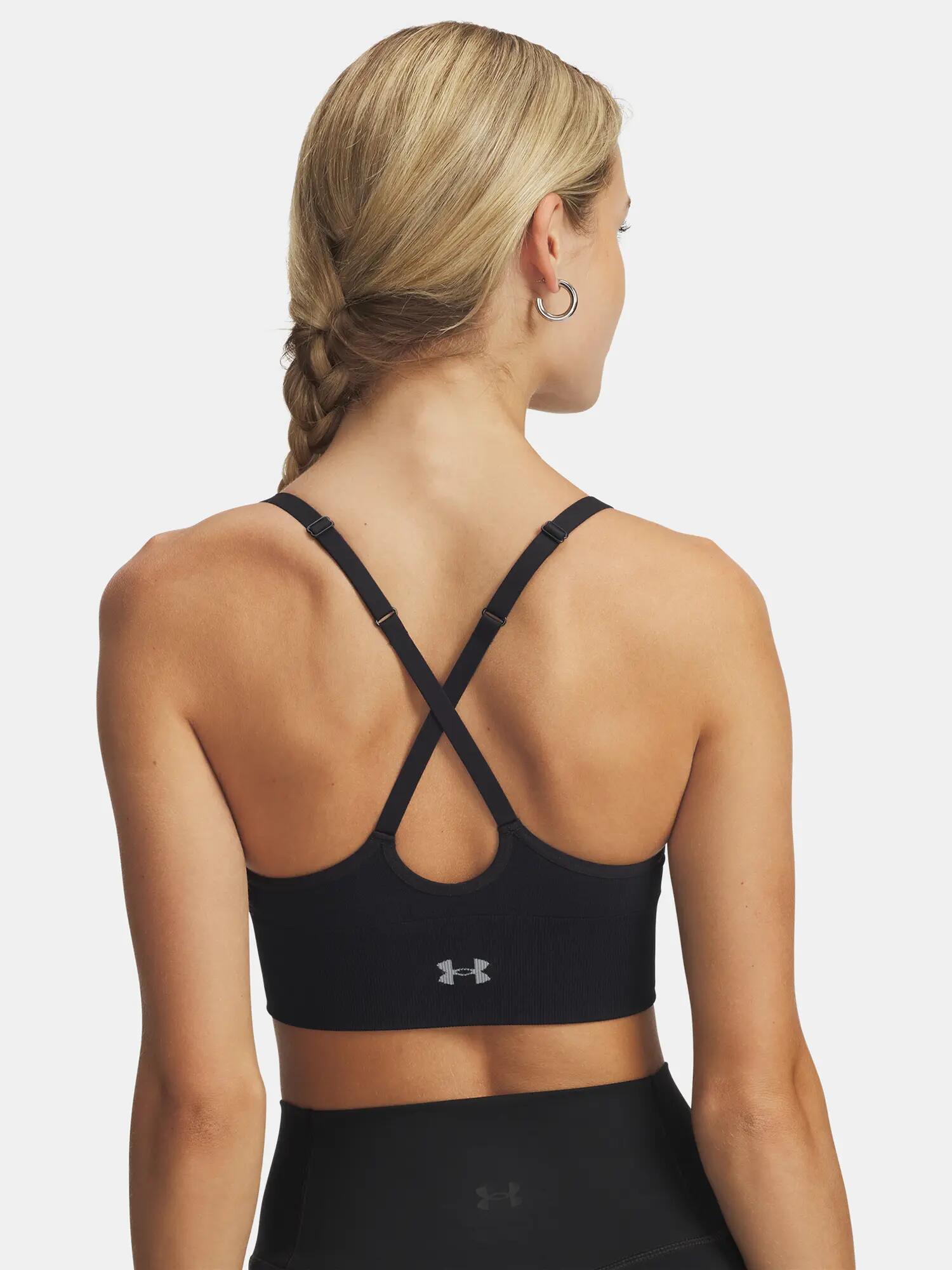 Női melltartó Under Armour Vanish Seamless Low Bra-BLK 2/2
