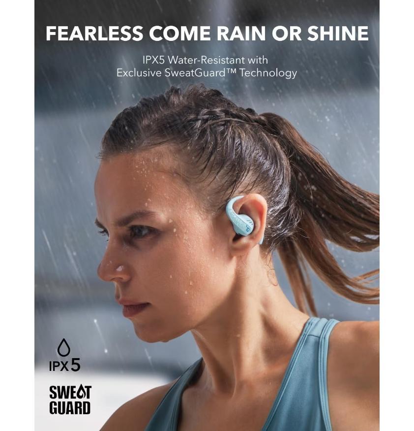 Casti True Wireless Anker SoundCore AeroFit Pro, IPX5, Autonomie 46H (Albastru) 6/6