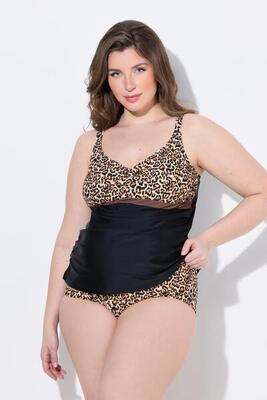 Dames bellieva tankini-top zonder zachte cups luipaard