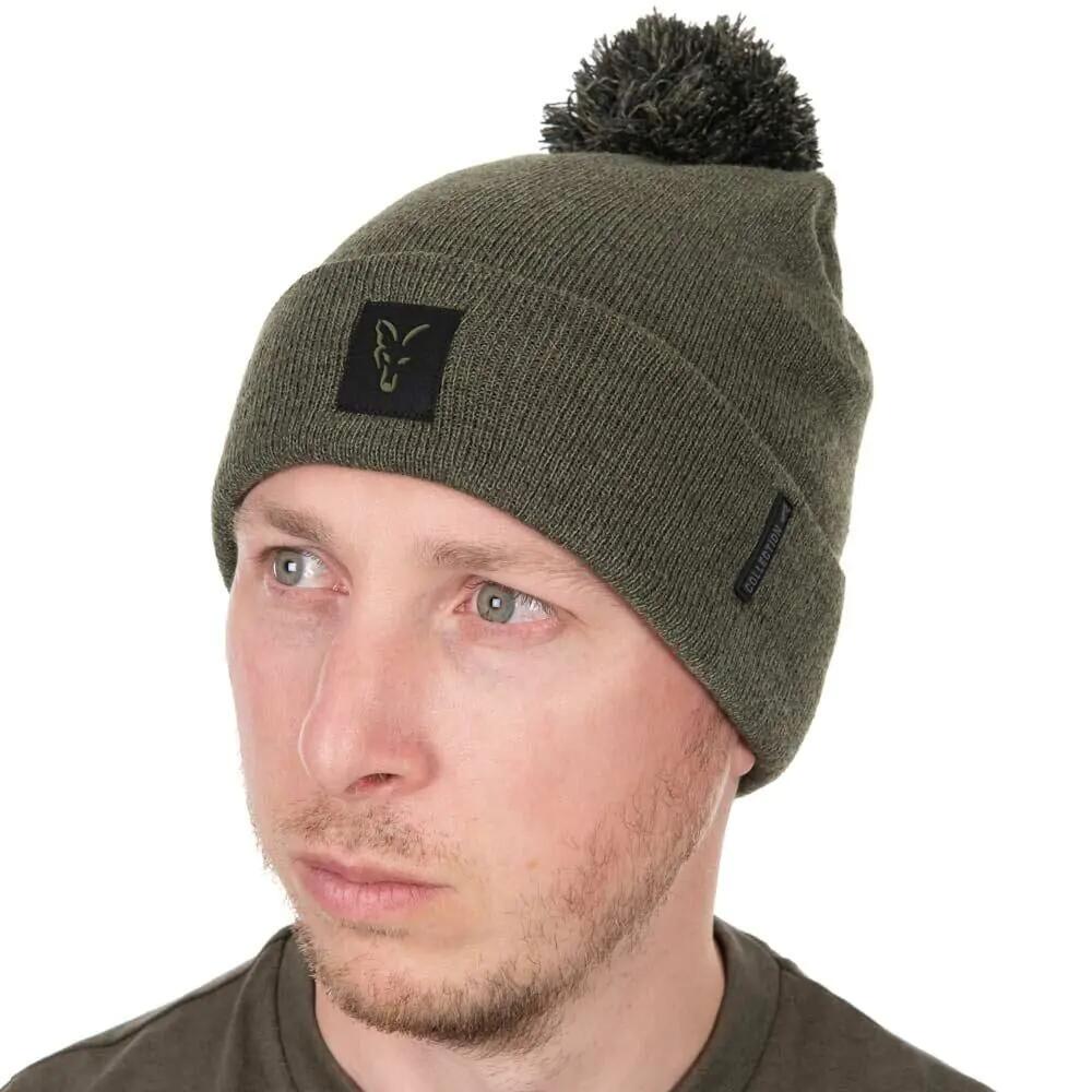 Bonnet à pompon Fox Collection Vert/Noir 5/6