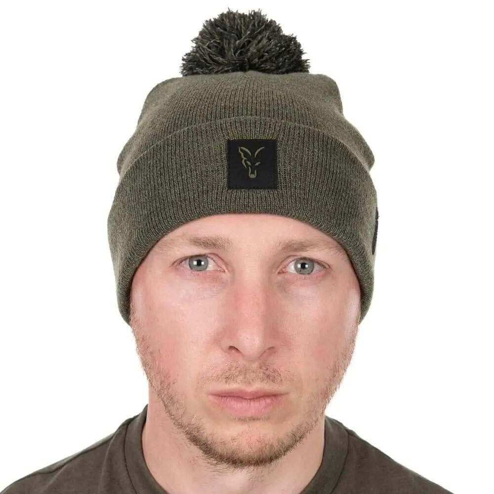 Bonnet à pompon Fox Collection Vert/Noir 4/6