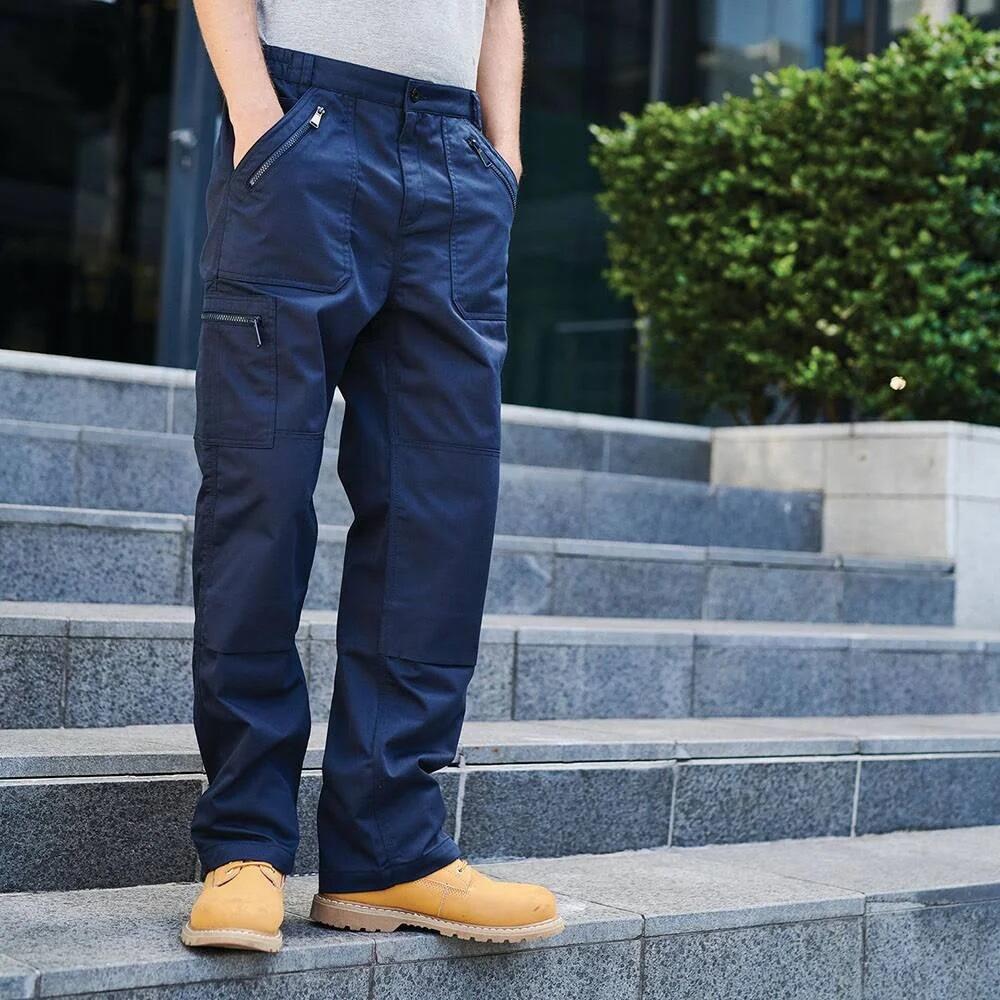 Mens Pro Action Trousers (Navy) 4/5