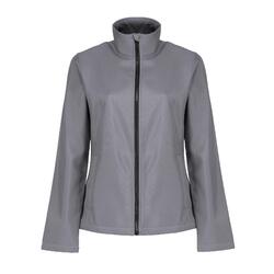 Chaqueta softshell modelo Ablaze para imprimir para chica/mujer Gris Roca/Negro