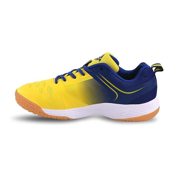 Nivia - Nivia Hy-court 2.0 Chaussures Badminton Jaune/bleu 40 Eu | Non-marquantes - Chaussures De Sport - Bleu|jaune - Decathlon