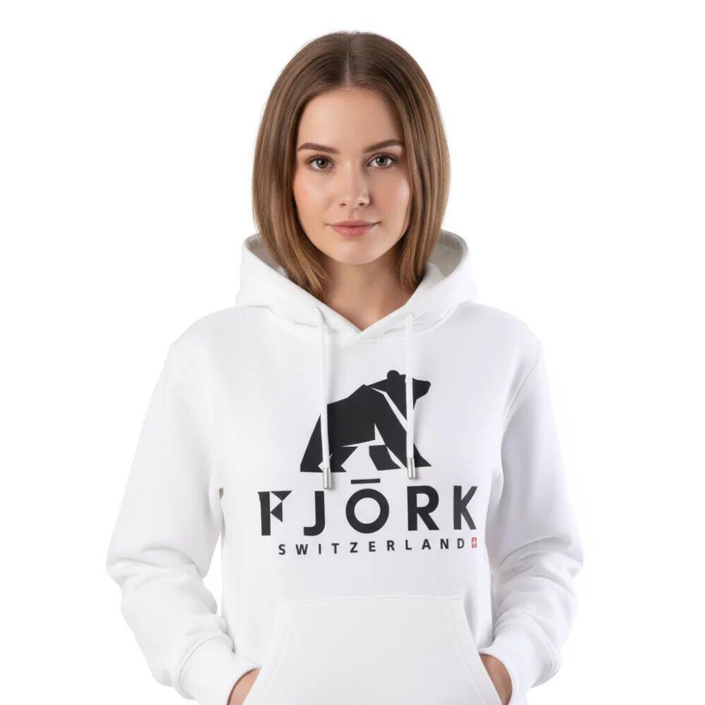 Fjork Merino - Hoodie Ttlis Femme - Sweat-shirt - Blanc|noir - 40 M - Decathlon