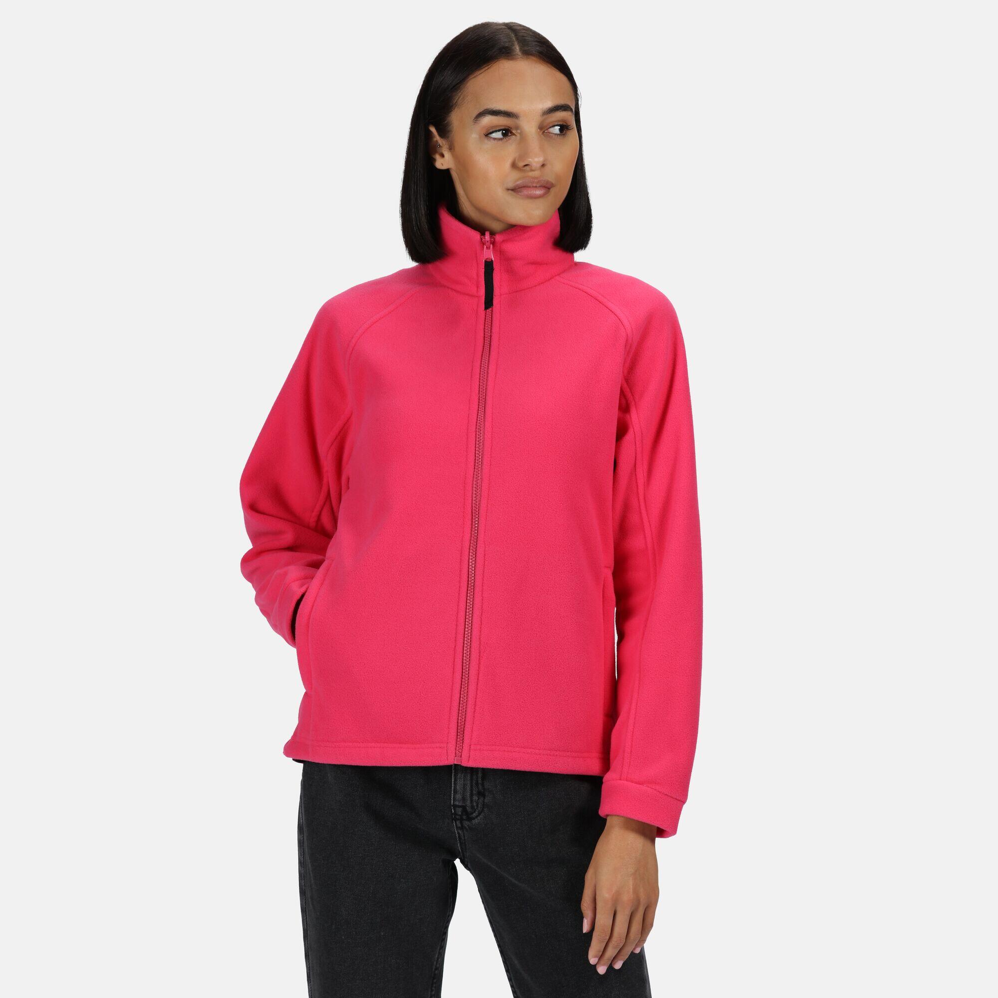 Ladies/Womens Thor III Fleece Jacket (Hot Pink) 3/5