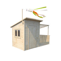 Cabane en bois avec pergola SANTA BARBARA