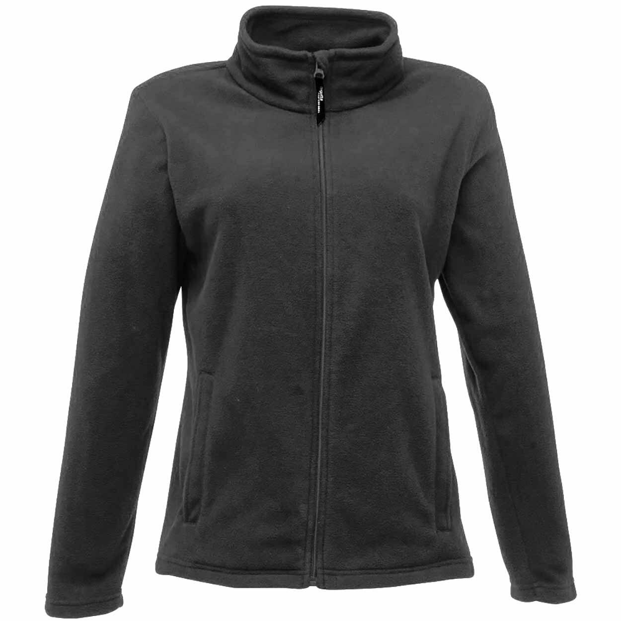 Womens/Ladies FullZip 210 Series Microfleece Jacket (Black) 1/4