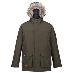 Heren Salinger II Kunstbont Geïsoleerd Parka (Donkere Khaki)