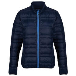 Chaqueta Firedown Acolchado de Deflector para Mujer Marino, Azul Francés