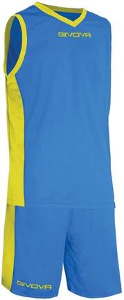Tenue de Basket - Givova - power Multicolore (bleu/jaune)
