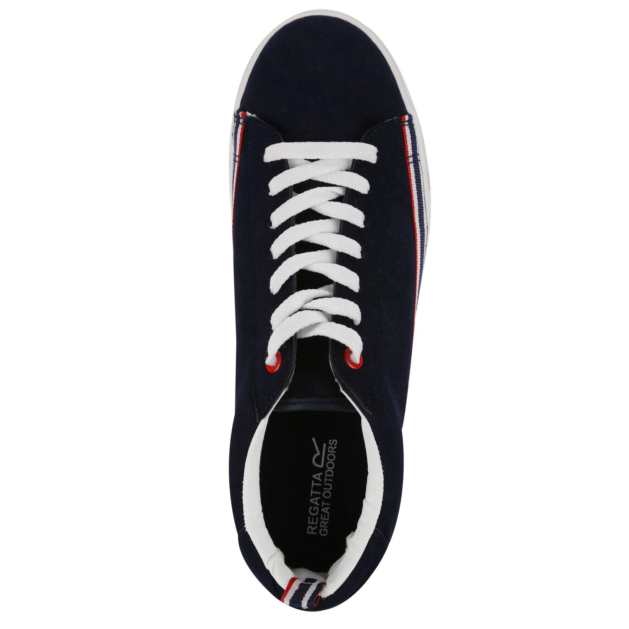 Great Outdoors Mens Stripe Casual Trainers (Navy) 4/5