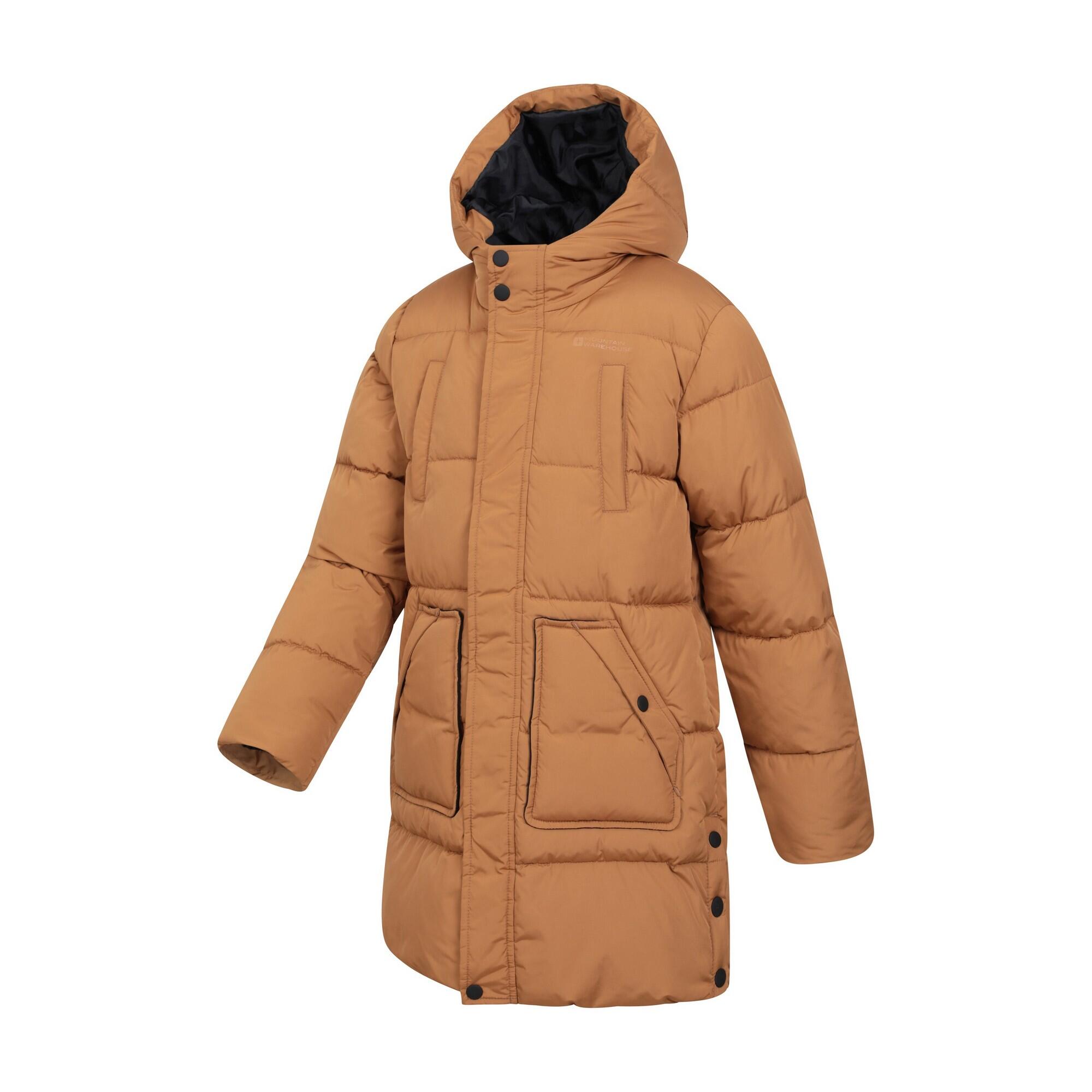 Giacca Imbottita Lungo Bambini Mountain Warehouse Theo Mostarda 3/4