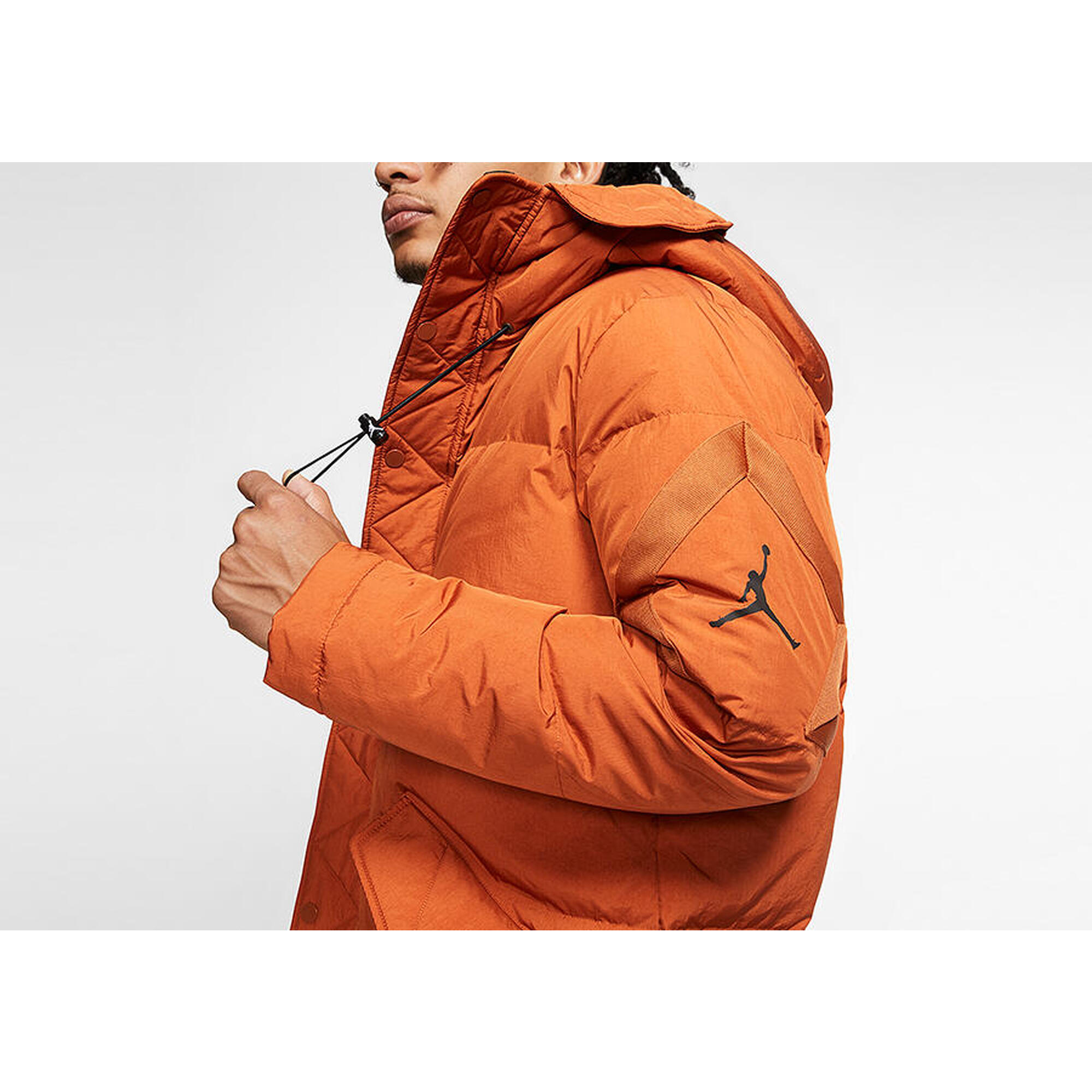 Kurtka męska nike air jordan wings down parka dark russet