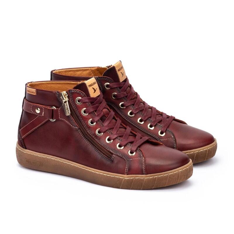 Pikolinos - Botines Planos Mujer Pikolinos W7b-8868 Burdeos - Boots - Marron|rouge - Decathlon