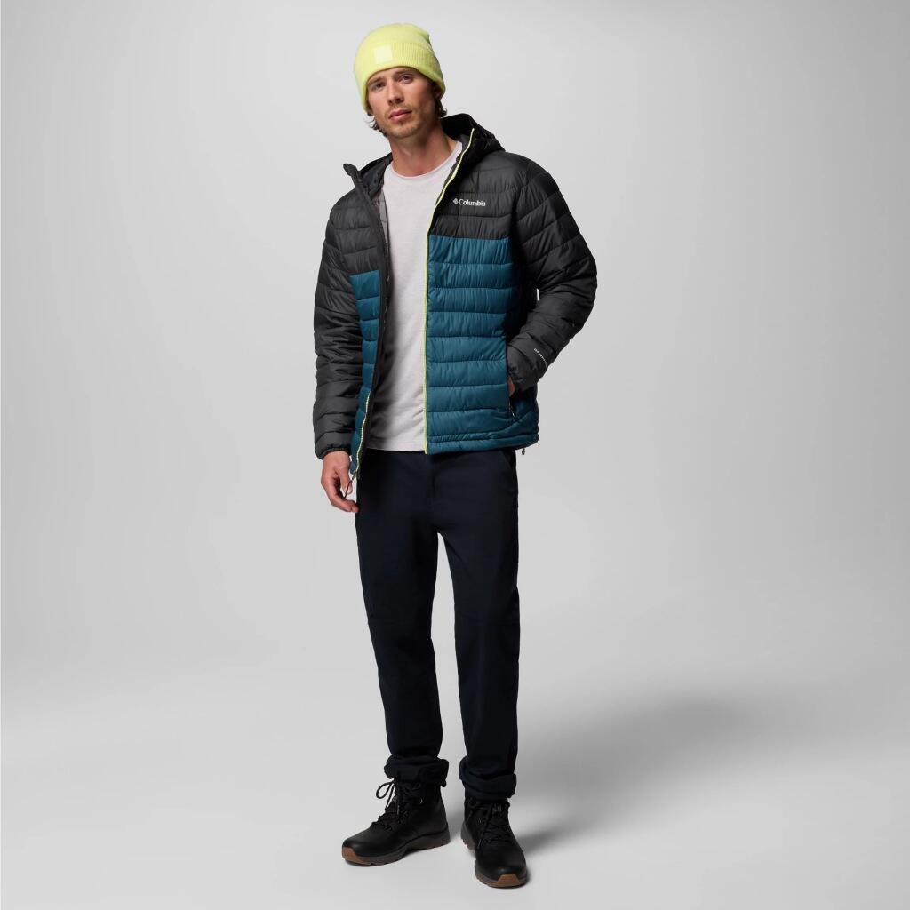 Jaqueta Columbia Modelo Powder Lite Ii Hooded Jac Cor Azul 4/5