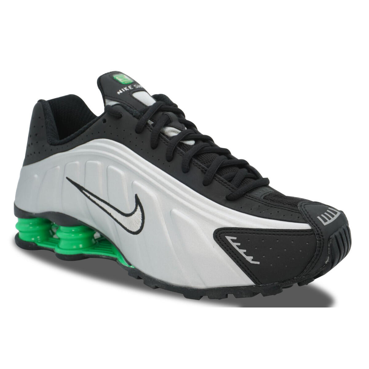 Nike Shox R4 Metallic Silver Green 2/4