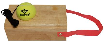 Entraîneur de tennis en bois avec balle élastique pour s’entraîner seul