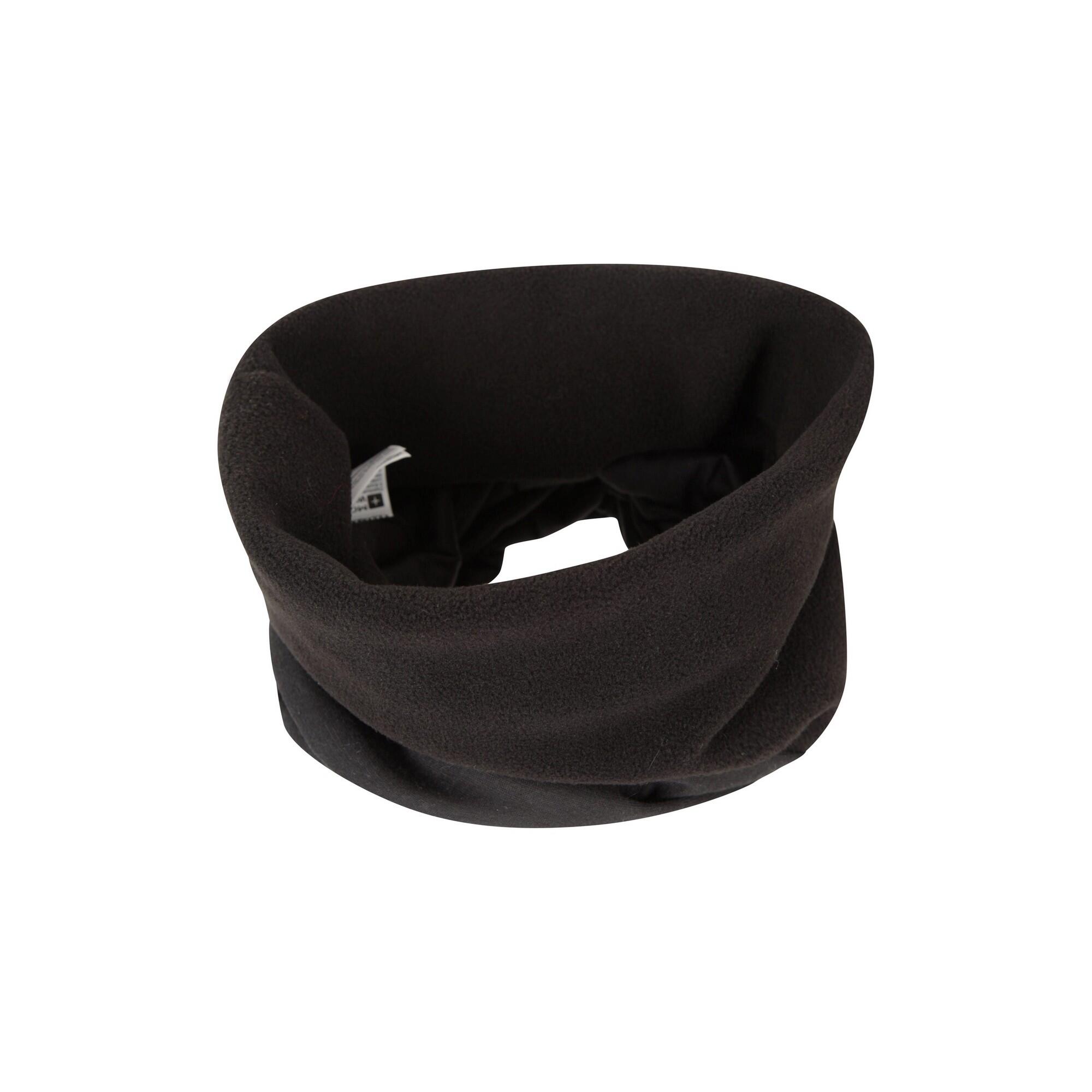 Unisex Adult Polar Fleece Snood (Black) 3/4