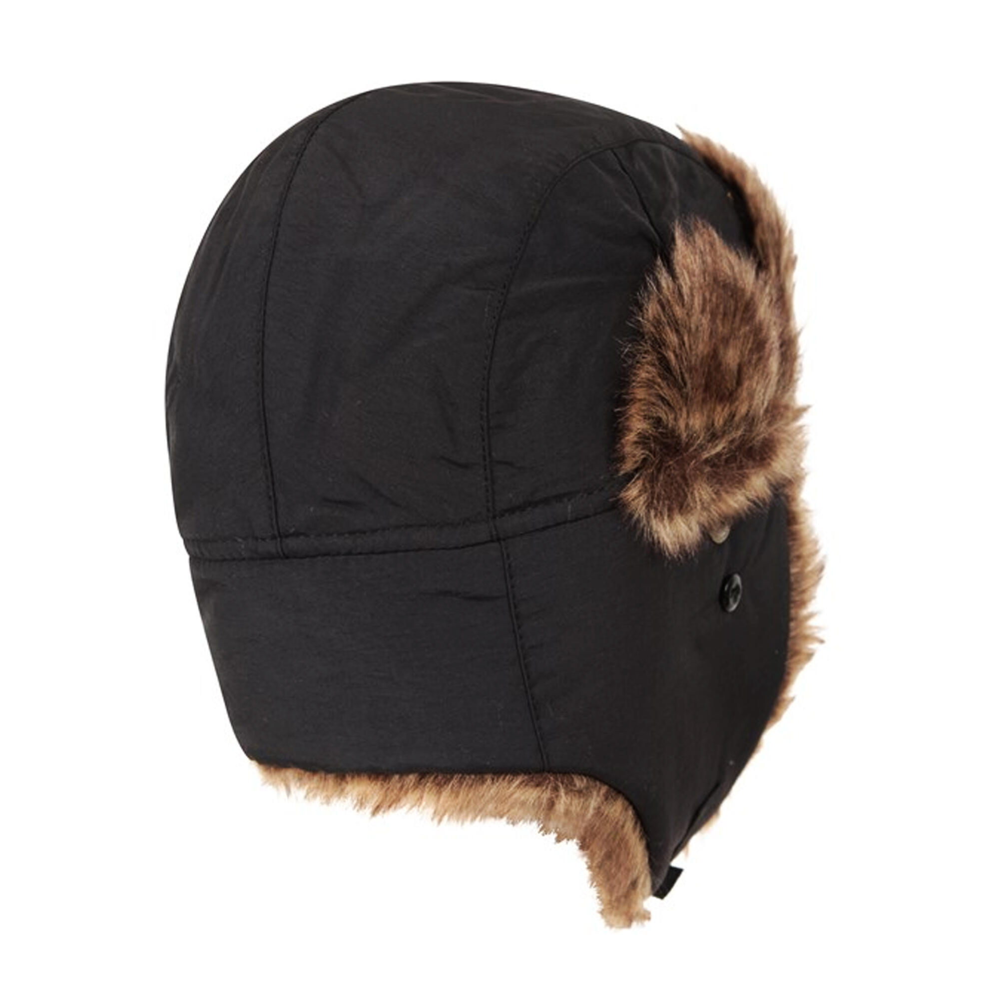 Unisex Adult Furry Bomber Hat (Charcoal) 2/4