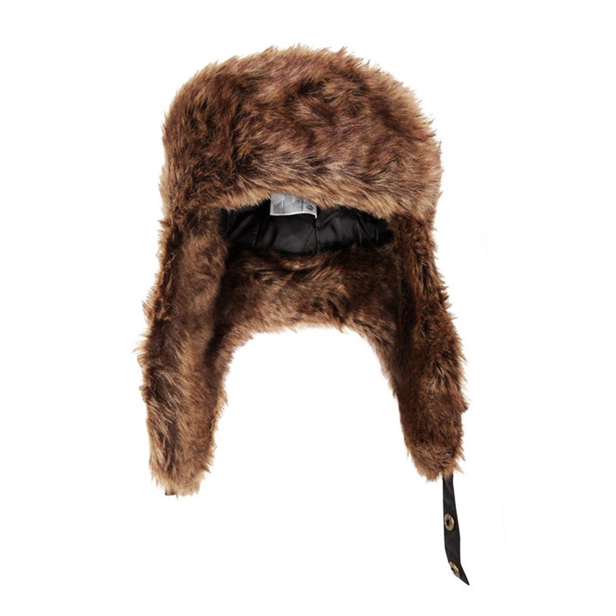 Unisex Adult Furry Bomber Hat (Charcoal) 4/4