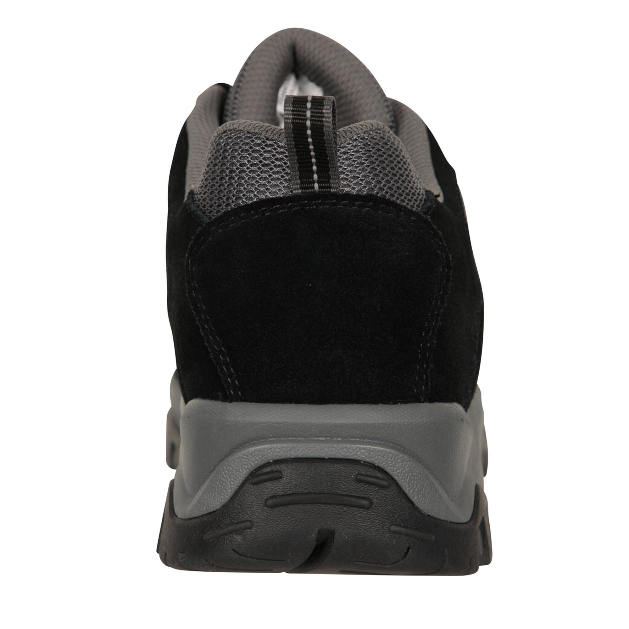 Mens Voyage Suede Waterproof Walking Shoes (Jet Black) 4/4