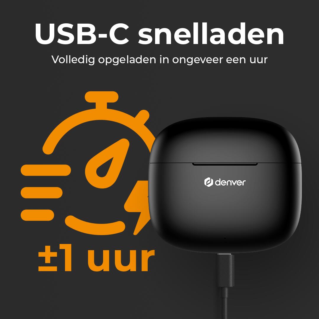 Słuchawki Bluetooth Denver Electronics TWE-48B USB 6/7