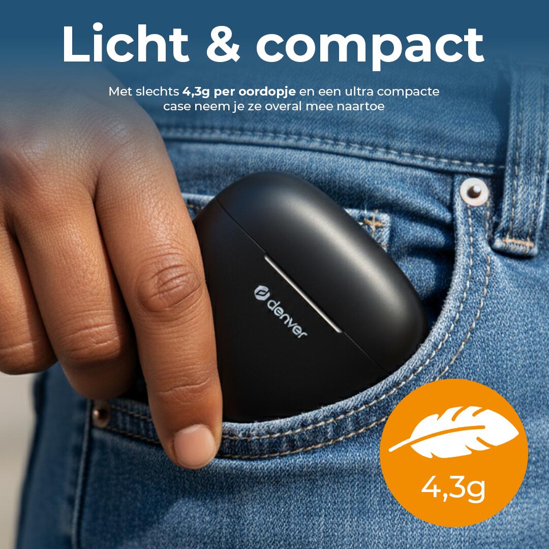Słuchawki Bluetooth Denver Electronics TWE-48B USB 5/7