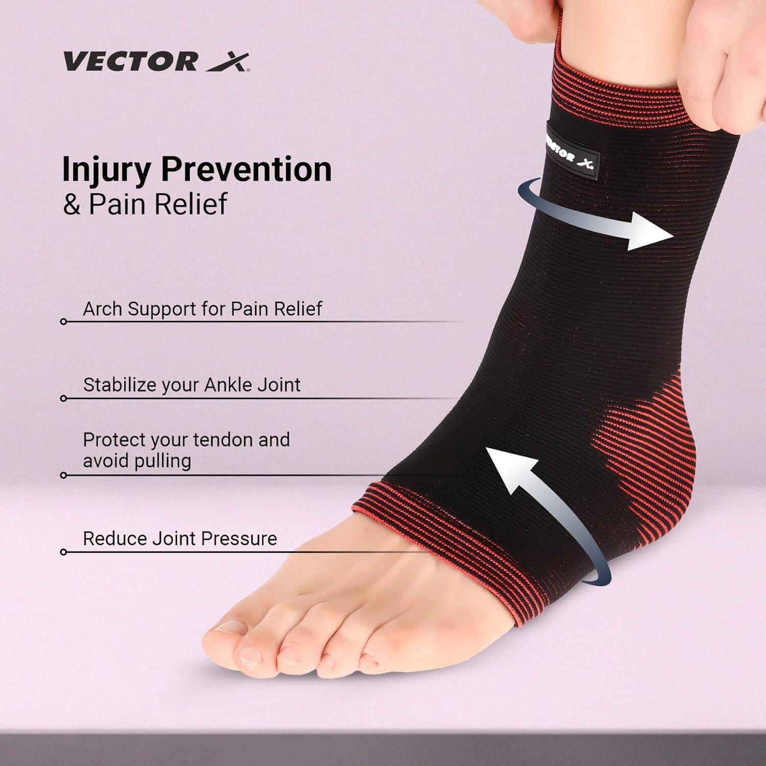 Vector X VNS-005 Knöchelstütze (Schwarz, Medium) | Für Männer & Jungen 3/6