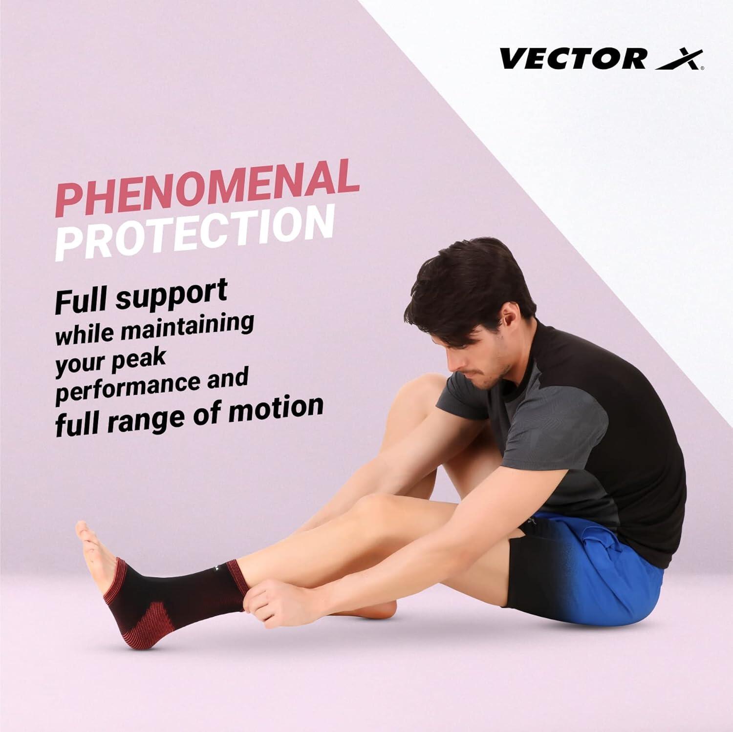 Vector X VNS-005 Knöchelstütze (Schwarz, Medium) | Für Männer & Jungen 4/6