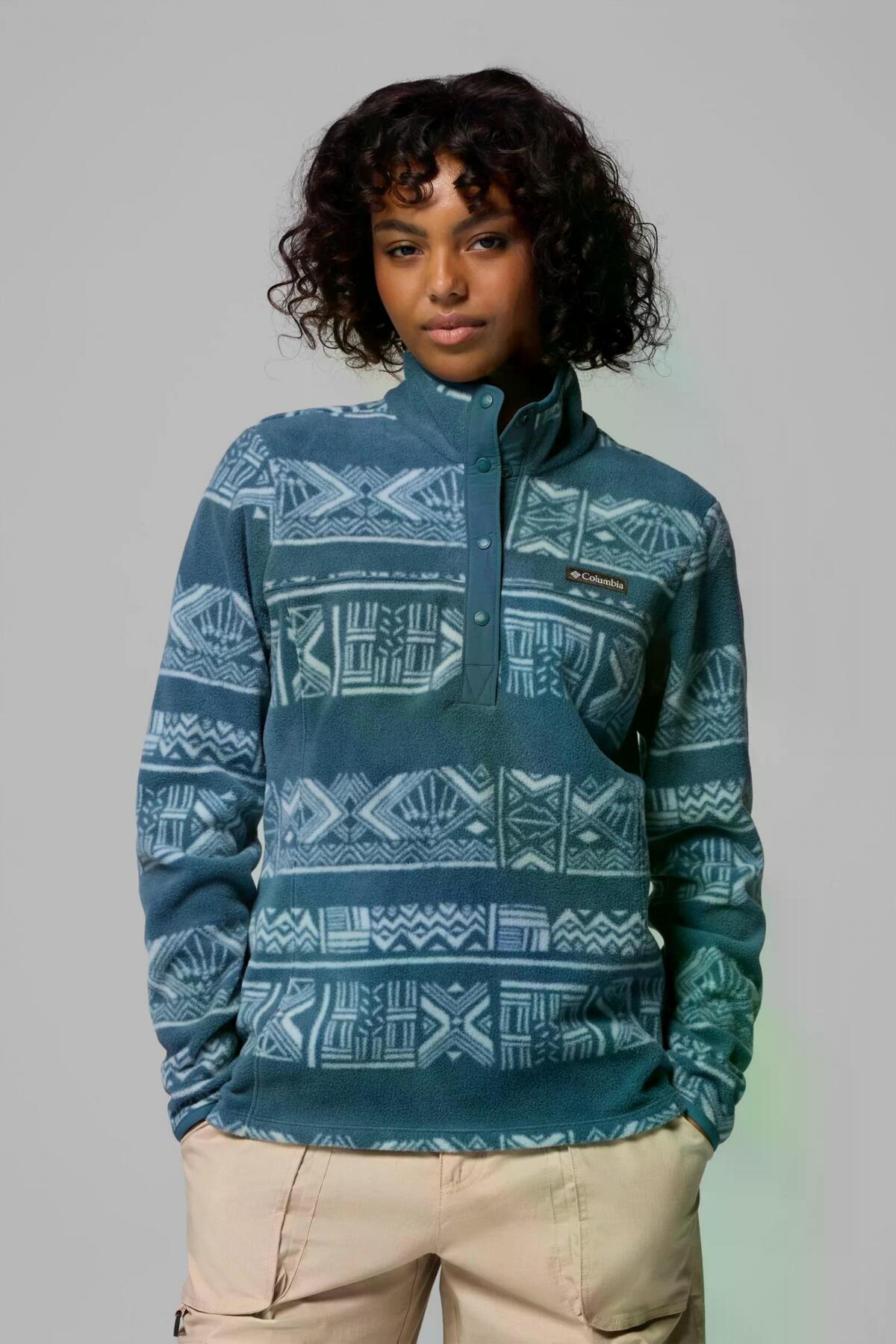 Jaqueta Columbia Modelo Benton Springs Printed 1/ Cor Azul 5/5