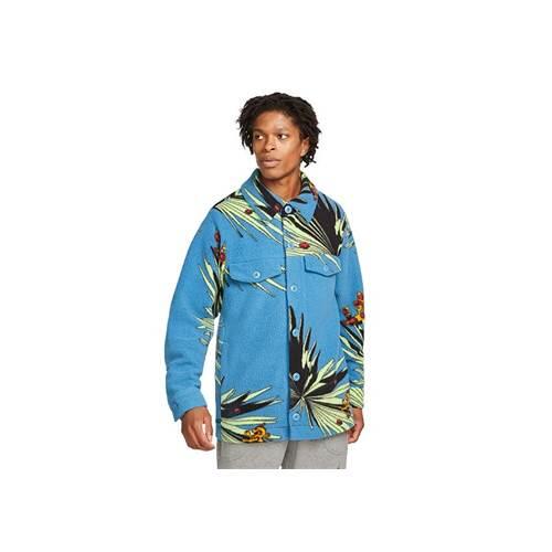 Nike - Veste Universel Hommes Nike Ebron James Sherpa Button-up - Veste - Bleu - Decathlon
