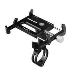 Support téléphone guidon vélo aluminium, pince 55-100 mm universel, noir