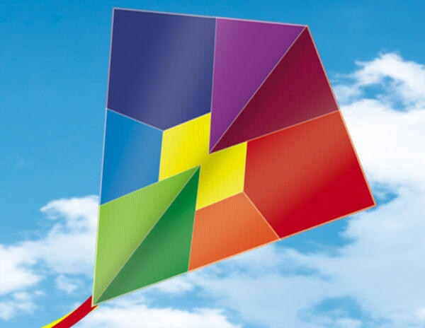 Aquilone per bambini Gunther Zirkon GU1241 Arcobaleno 124 x 152 cm 3/3