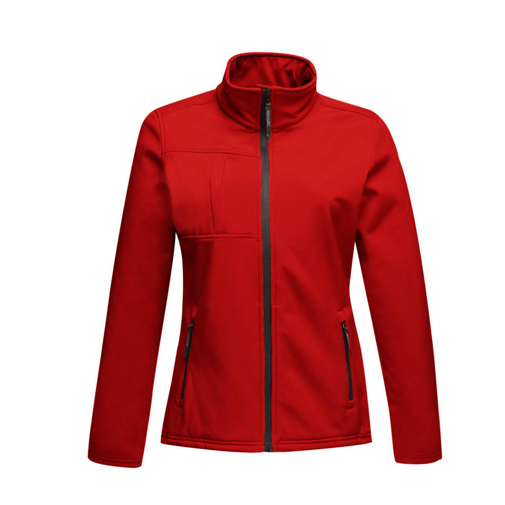 Womens/Ladies Octagon II Waterproof Soft Shell Jacket (Classic Red/Black)