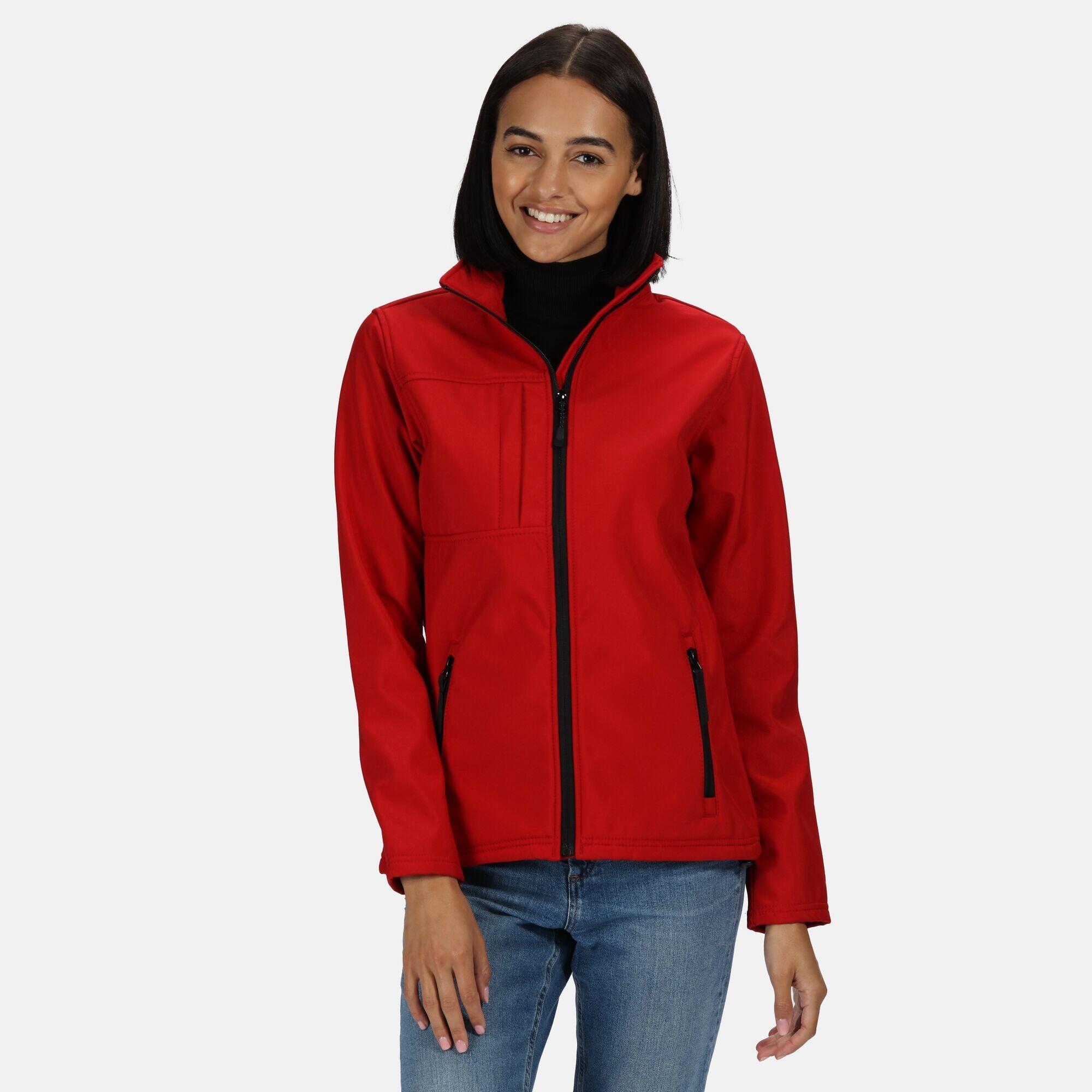 Womens/Ladies Octagon II Waterproof Soft Shell Jacket (Classic Red/Black) 2/5